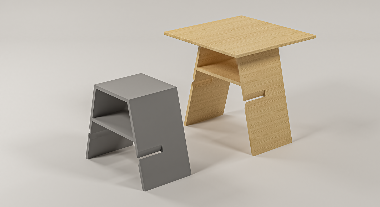 Interlocking Side Table
