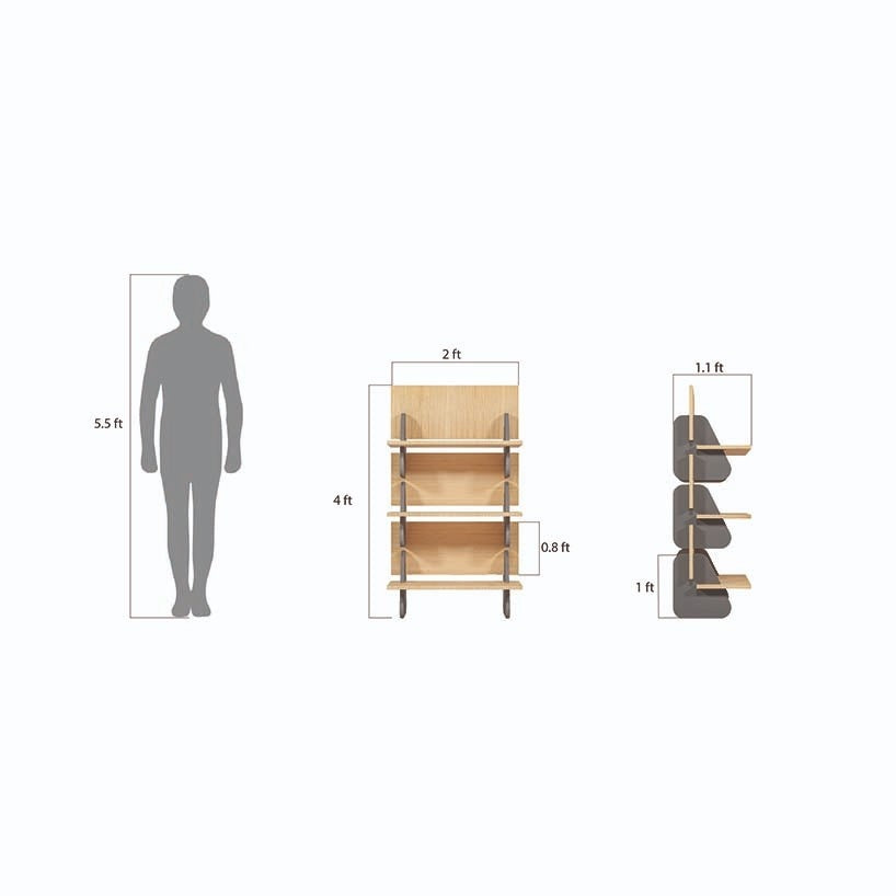 SIA | Inter-lockable Bookshelf | Multi-functional Bookshelf/ Display unit