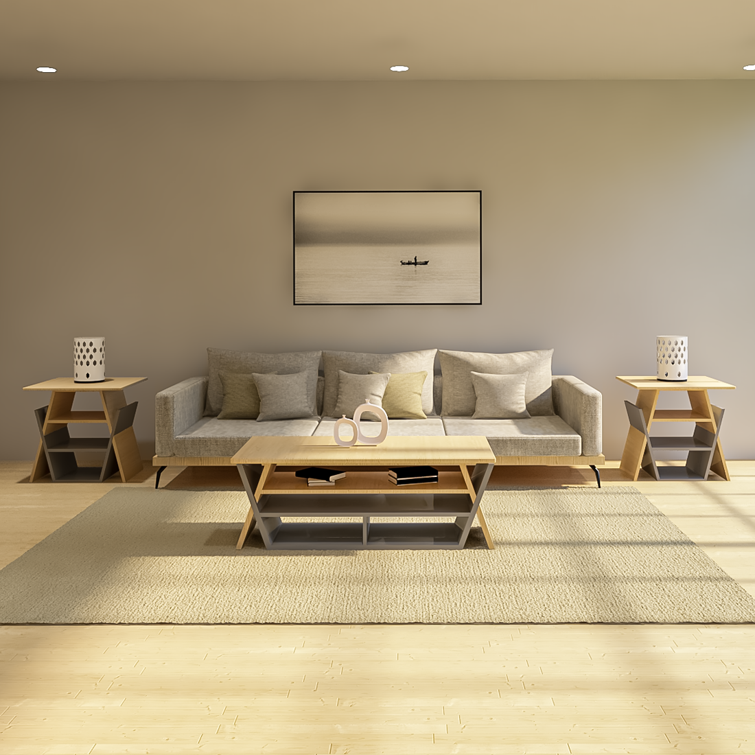 Interlocking Center Table
