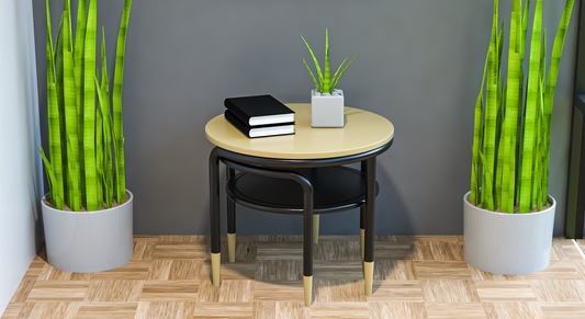 Anywhere Table & Chair | Round | Coffee Table | Black
