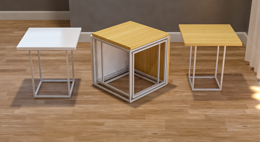 Stack & Nest 5 in 1 Coffee Table / Stools