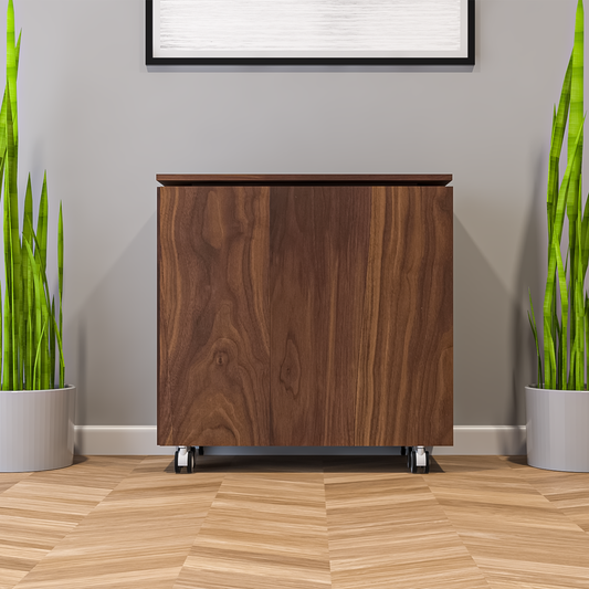 Party-pro Bar Cabinet | Dark Walnut Finish
